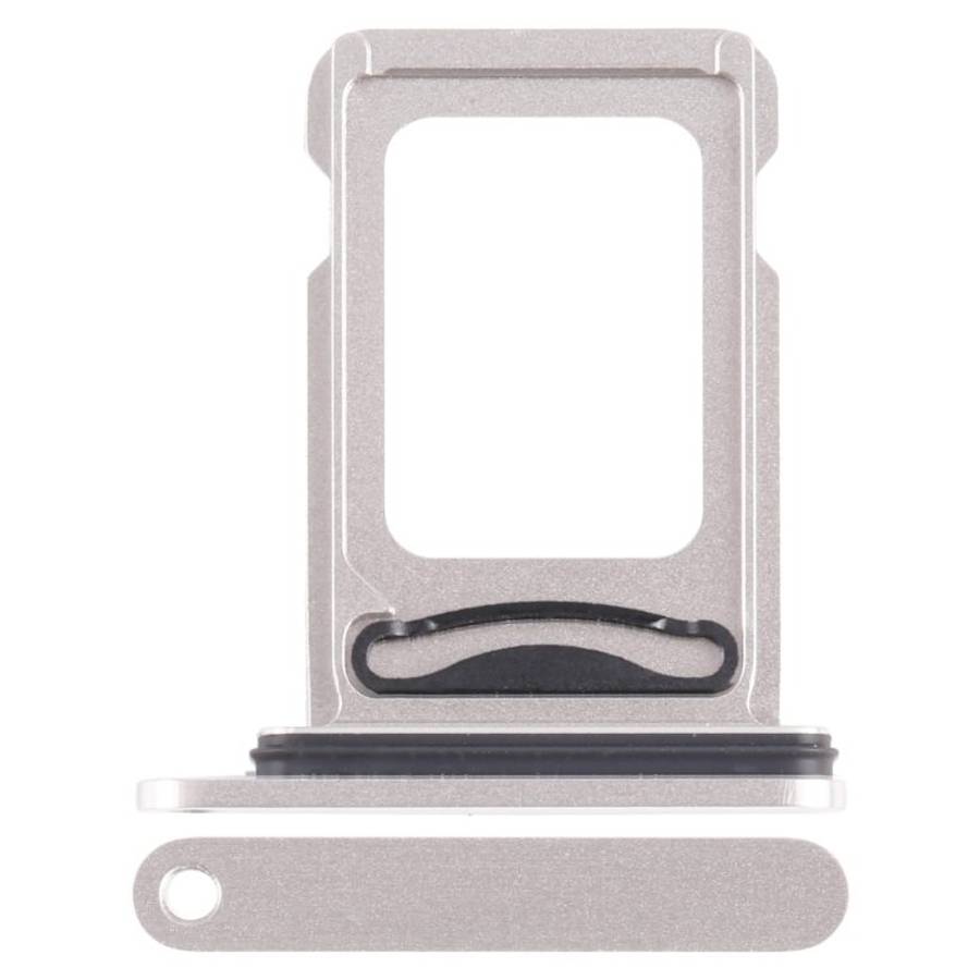 For iPhone 15 Pro Max SIM + SIM Card Tray (White)
