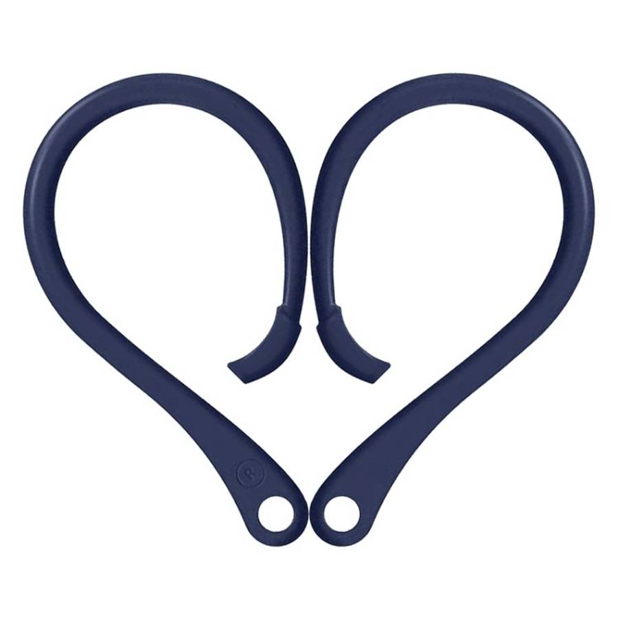 For AirPods 1 / 2 / Pro Anti-lost Silicone Earphone Ear-hook(Dark Blue)