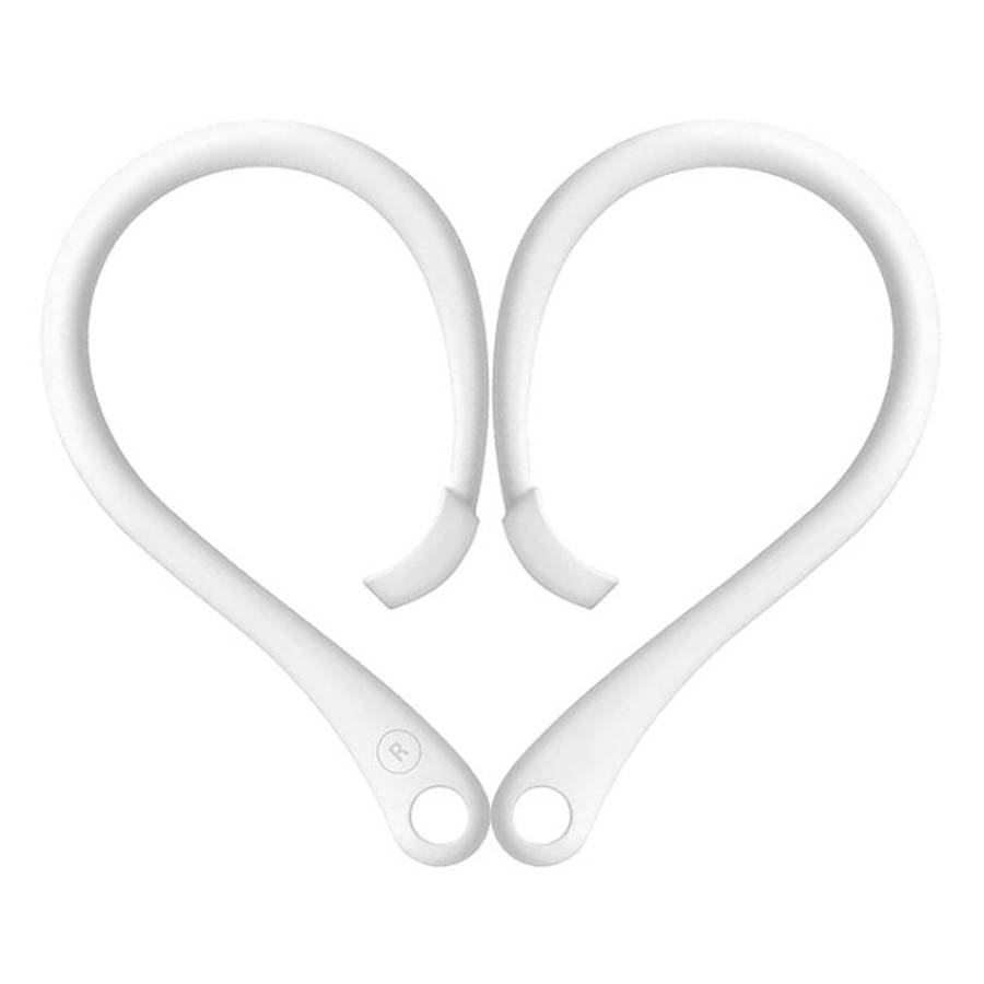 For AirPods 1 / 2 / Pro Anti-lost Silicone Earphone Ear-hook(White)