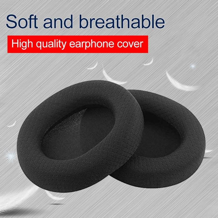 1 Pair Leather Sponge Protective Case for Steelseries Arctis 3 Pro / Ice 5 / Ice 7 Hea ... (White)