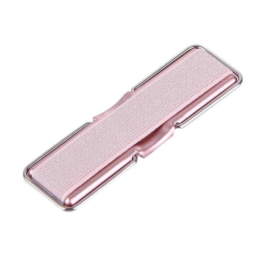 2 in 1 Adjustable Universal Mini Adhesive Holder Stand + Slim Finger Grip, Size: 7 ... (Rose Gold)