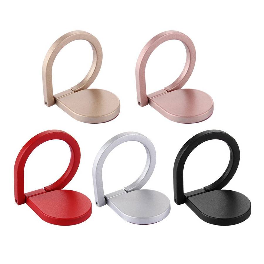 Universal 360 Degree Rotation Drops of water Style Ring Phone Holder Stand(Silver)