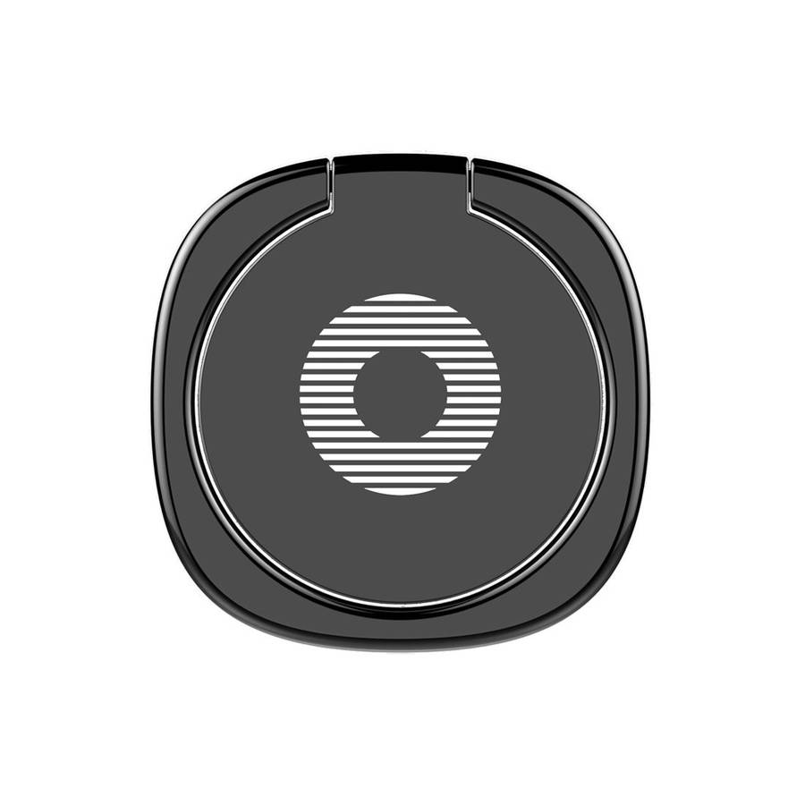 2pcs Universal 360 Degrees Rotatable Privity Metal Ring Holder Bracket for iPhone, Sam ... (Black)
