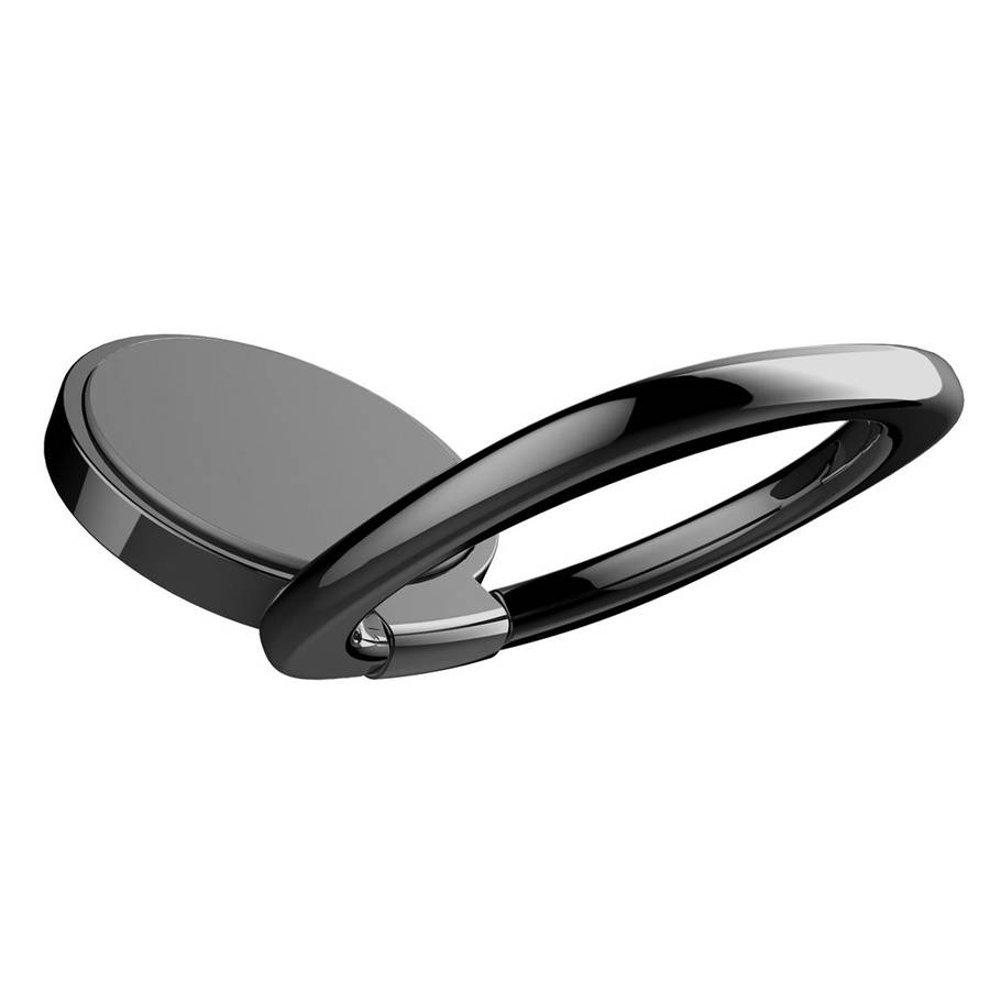 2pcs Universal 360 Degrees Rotatable Privity Metal Ring Holder Bracket for iPhone, Sam ... (Black)