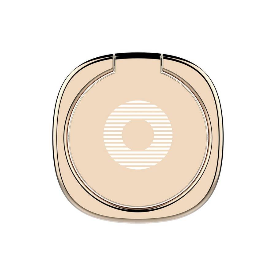 2pcs Universal 360 Degrees Rotatable Privity Metal Ring Holder Bracket for iPhone, Sams ... (Gold)