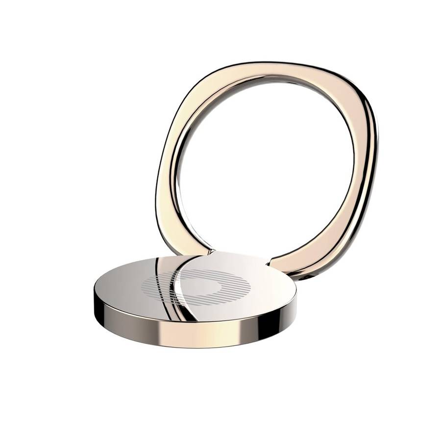 2pcs Universal 360 Degrees Rotatable Privity Metal Ring Holder Bracket for iPhone, Sams ... (Gold)