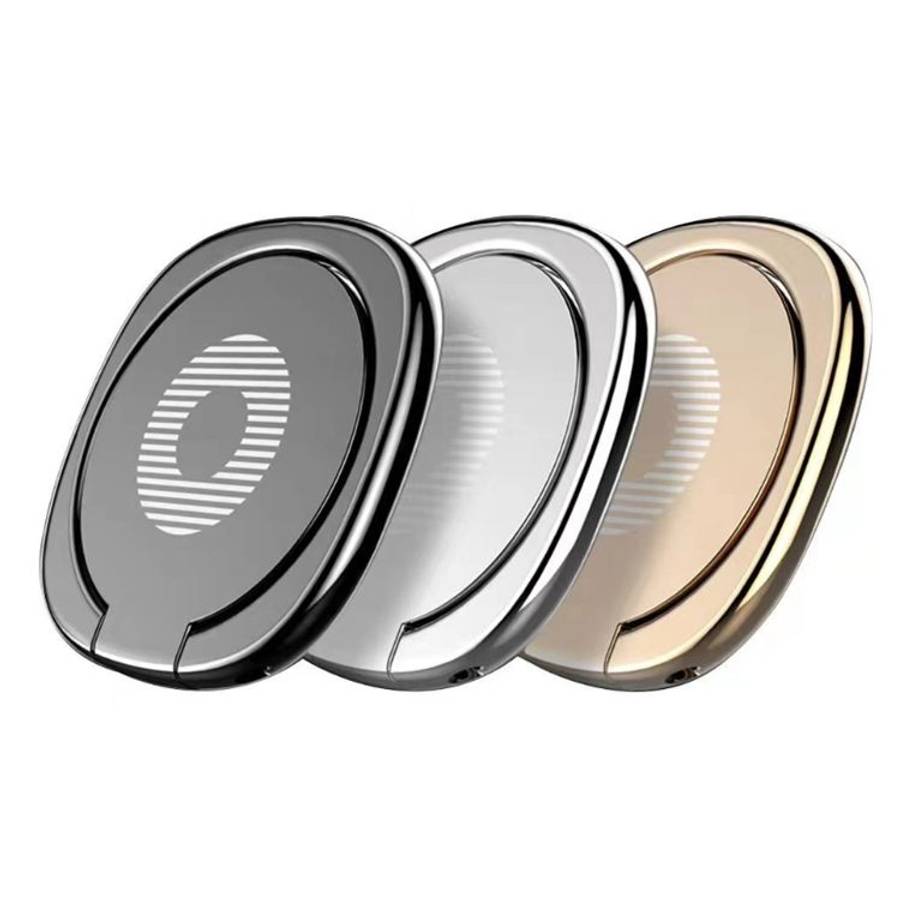 2pcs Universal 360 Degrees Rotatable Privity Metal Ring Holder Bracket for iPhone, Sams ... (Gold)