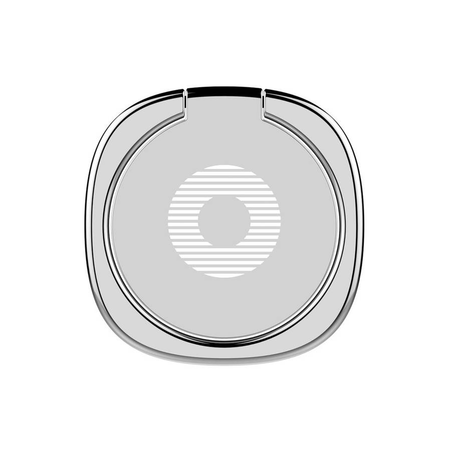 2pcs Universal 360 Degrees Rotatable Privity Metal Ring Holder Bracket for iPhone, Sa ... (Silver)
