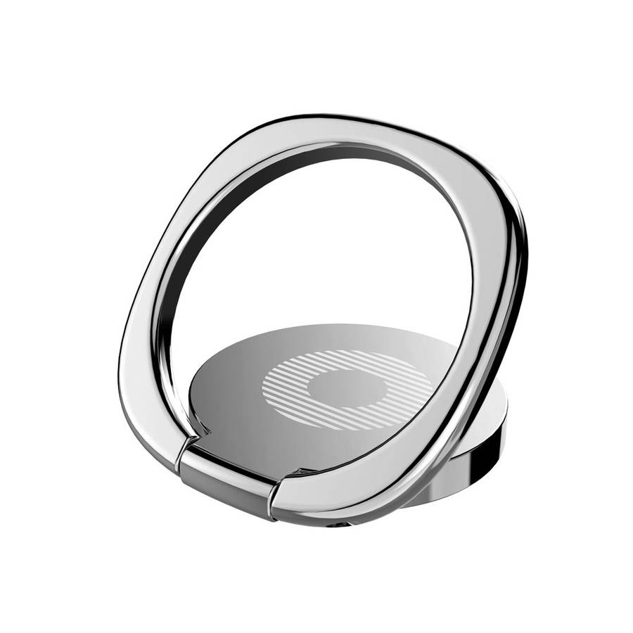 2pcs Universal 360 Degrees Rotatable Privity Metal Ring Holder Bracket for iPhone, Sa ... (Silver)