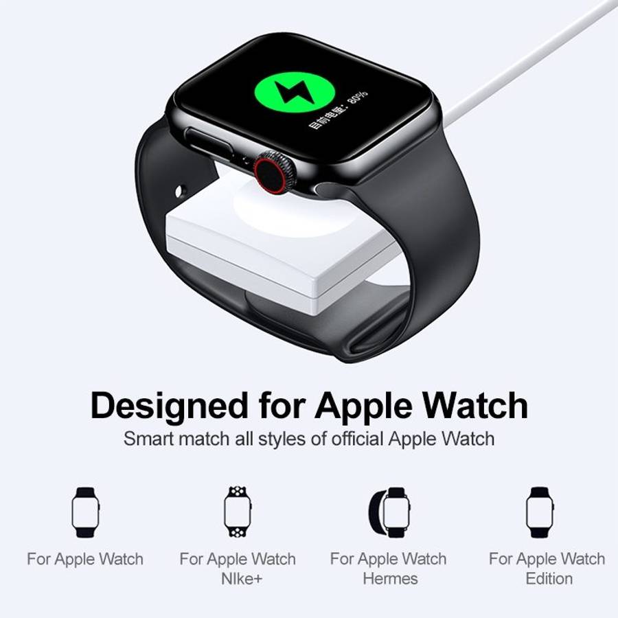 adj-981 Portable Magnetic Wireless Charger for Apple Watch (Black)