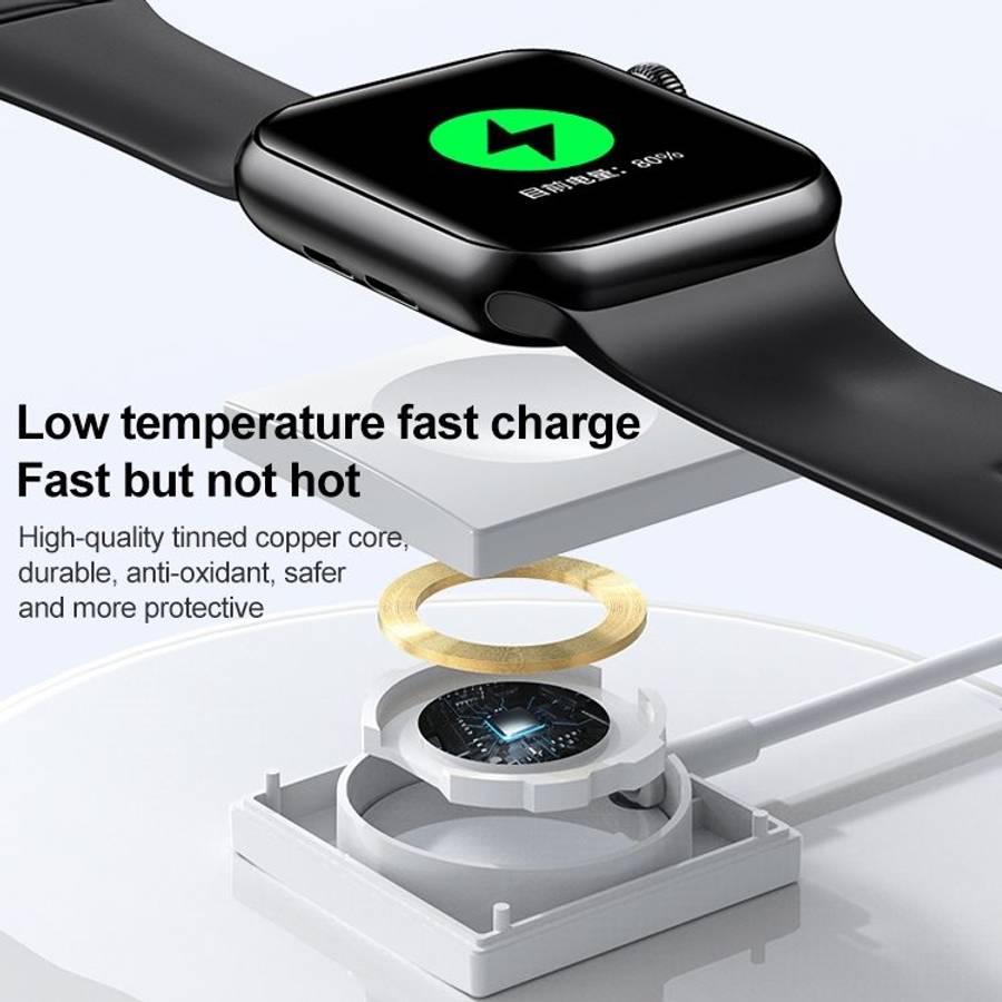 adj-981 Portable Magnetic Wireless Charger for Apple Watch (White)