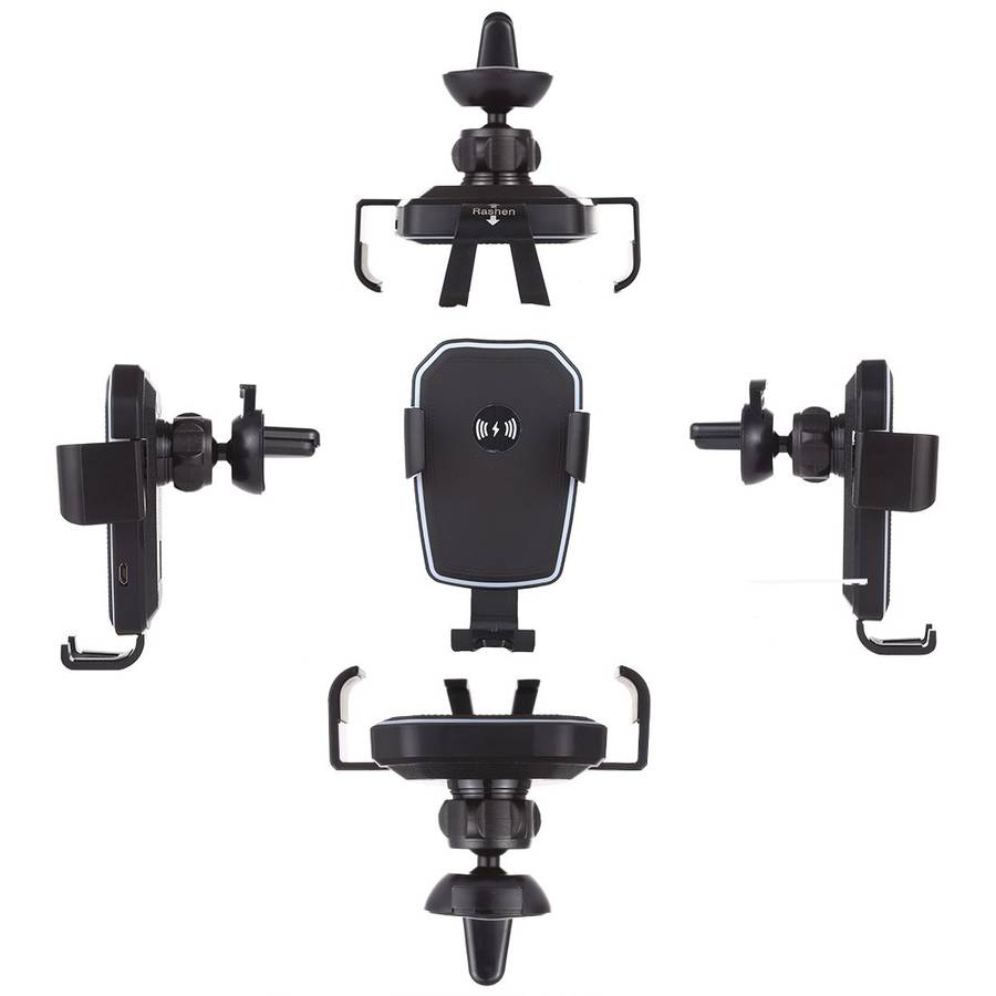 K81 10W QI Universal Rotating Gravity Induction Car Wireless Charging Mobile Phone Holder with Suc