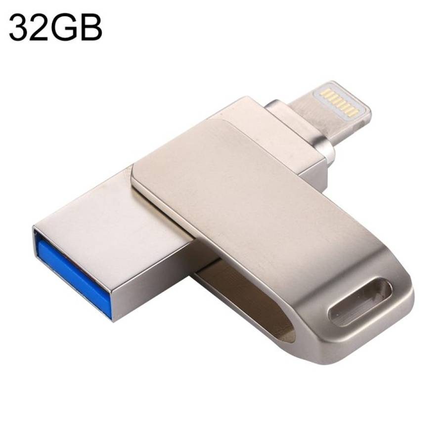 RQW-10G 2 in 1 USB 2.0 & 8 Pin 32GB Flash Drive