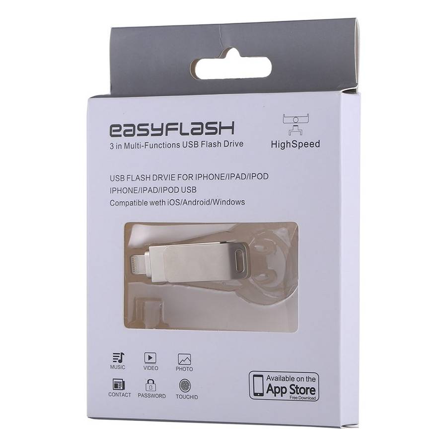 RQW-10G 2 in 1 USB 2.0 & 8 Pin 32GB Flash Drive