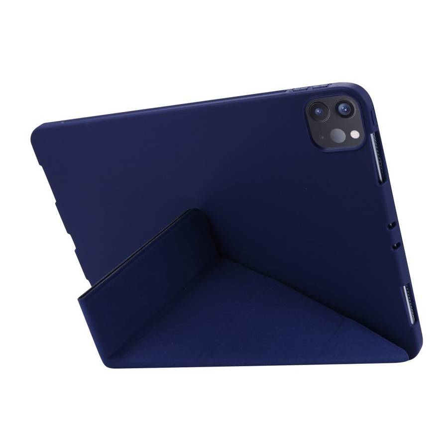 For iPad Pro 11 (2020) TPU Horizontal Deformation Flip Leather Tablet Case with Holder (Navy Blue)