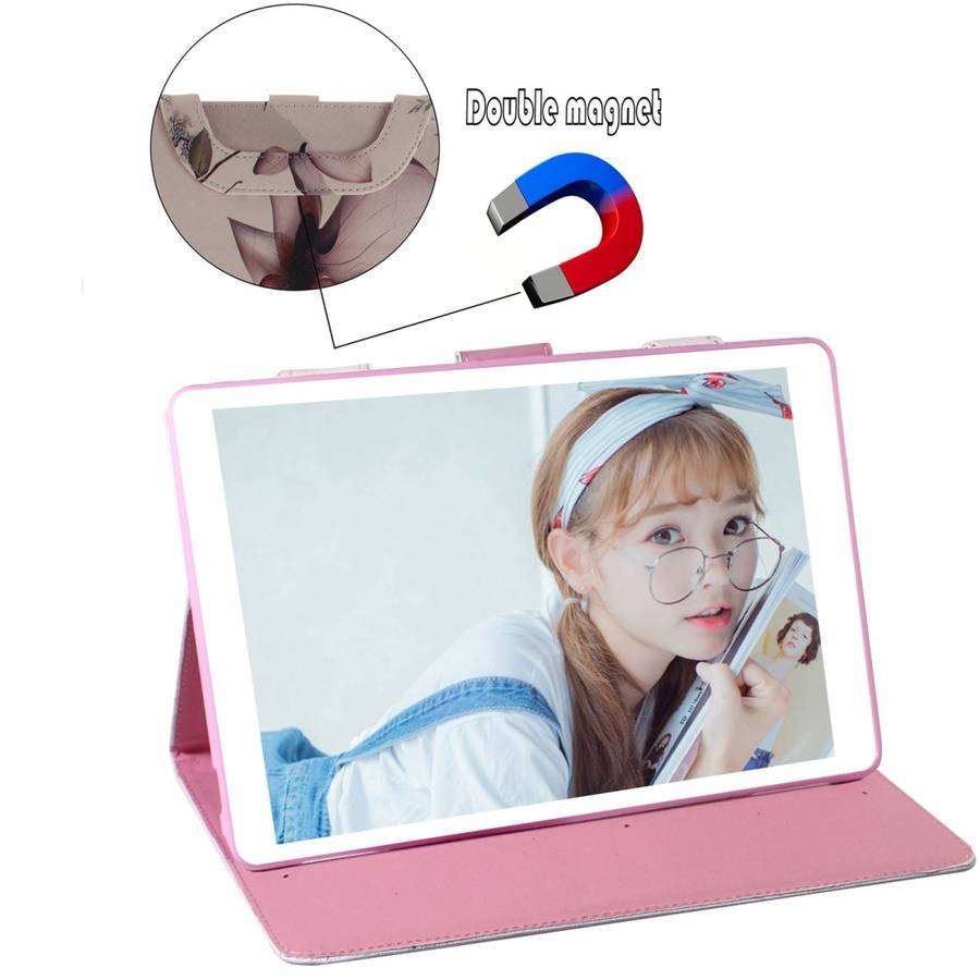 Magnolia Pattern Horizontal Flip Leather Case for iPad Pro 11 Inch (2018), with Holder & Card Slot