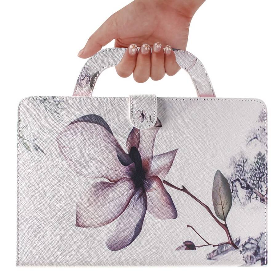 Magnolia Pattern Horizontal Flip Leather Case for iPad Pro 11 Inch (2018), with Holder & Card Slot