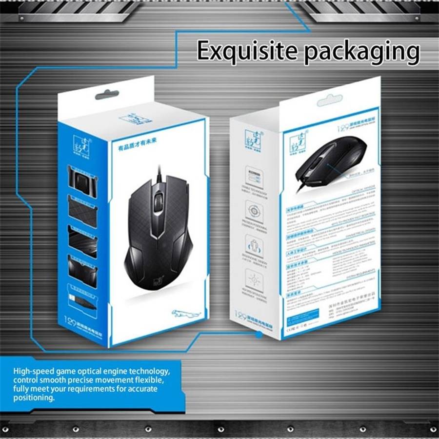 Chasing Leopard 129 USB Universal Wired Optical Gaming Mouse with Counter Weight, Leng ... (Black)