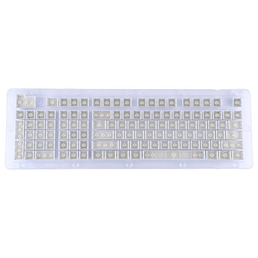 ABS Translucent Keycaps, OEM Highly Mechanical Keyboard, Universal Game Keyboard (White)
