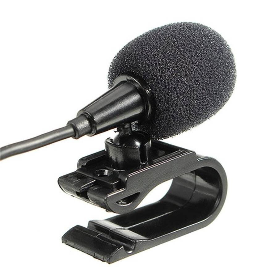 ZJ025MR Stick-on Clip-on Lavalier Stereo Microphone for Car GPS / Bluetooth Enabled Audio DVD Exte
