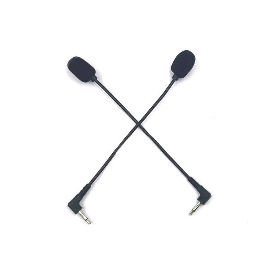 ZJ033MR-03 17cm Mono 3.5mm Angle Head Plug Gaming Headset Sound Card Live Microphone