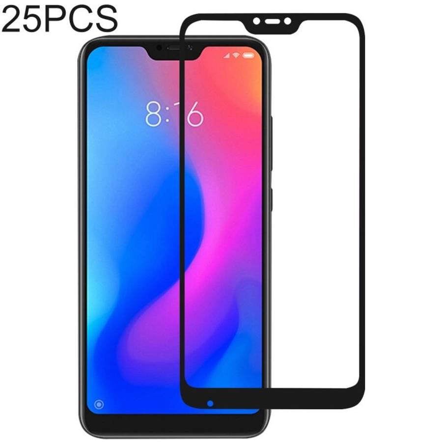 25 PCS Full Glue Full Cover Screen Protector Tempered Glas ... for Xiaomi Redmi 6 Pro / MI A2 lite