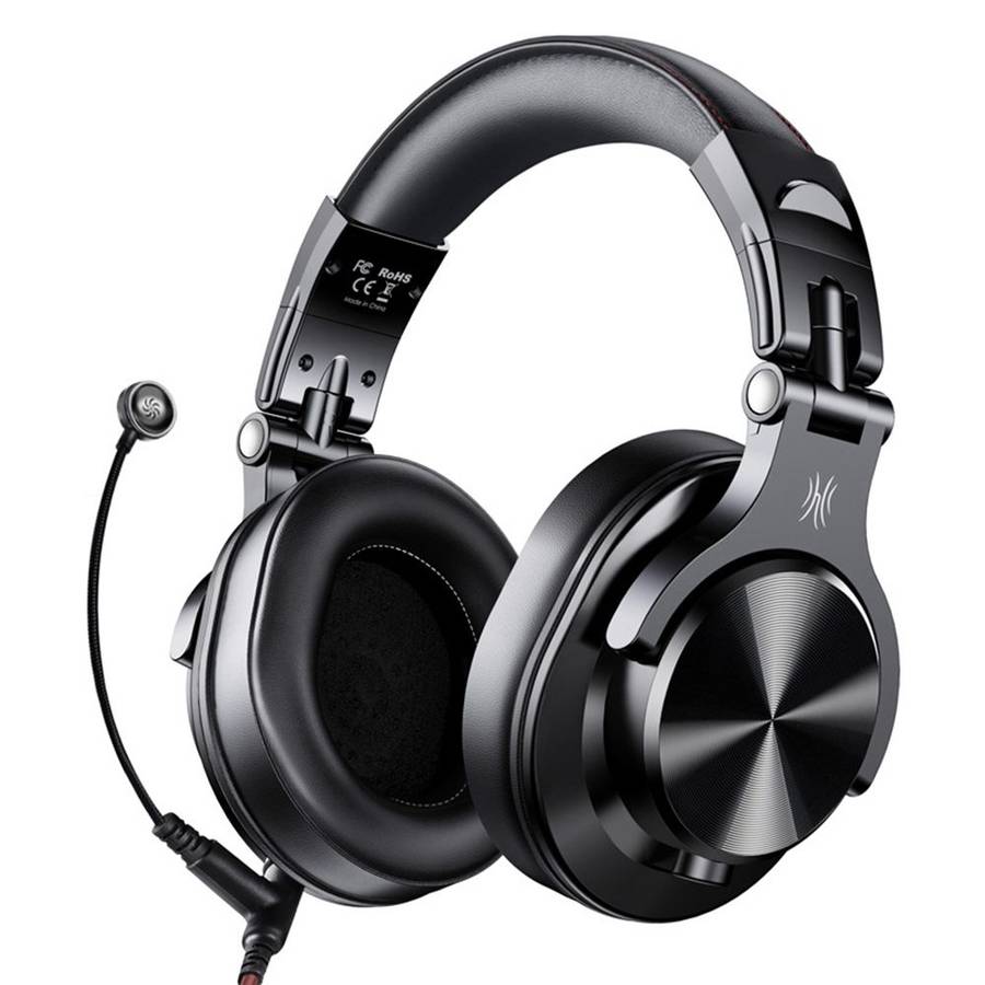 OneOdio A71M Head-mounted Noise Reduction Wired Headphone with Microphone(Black)