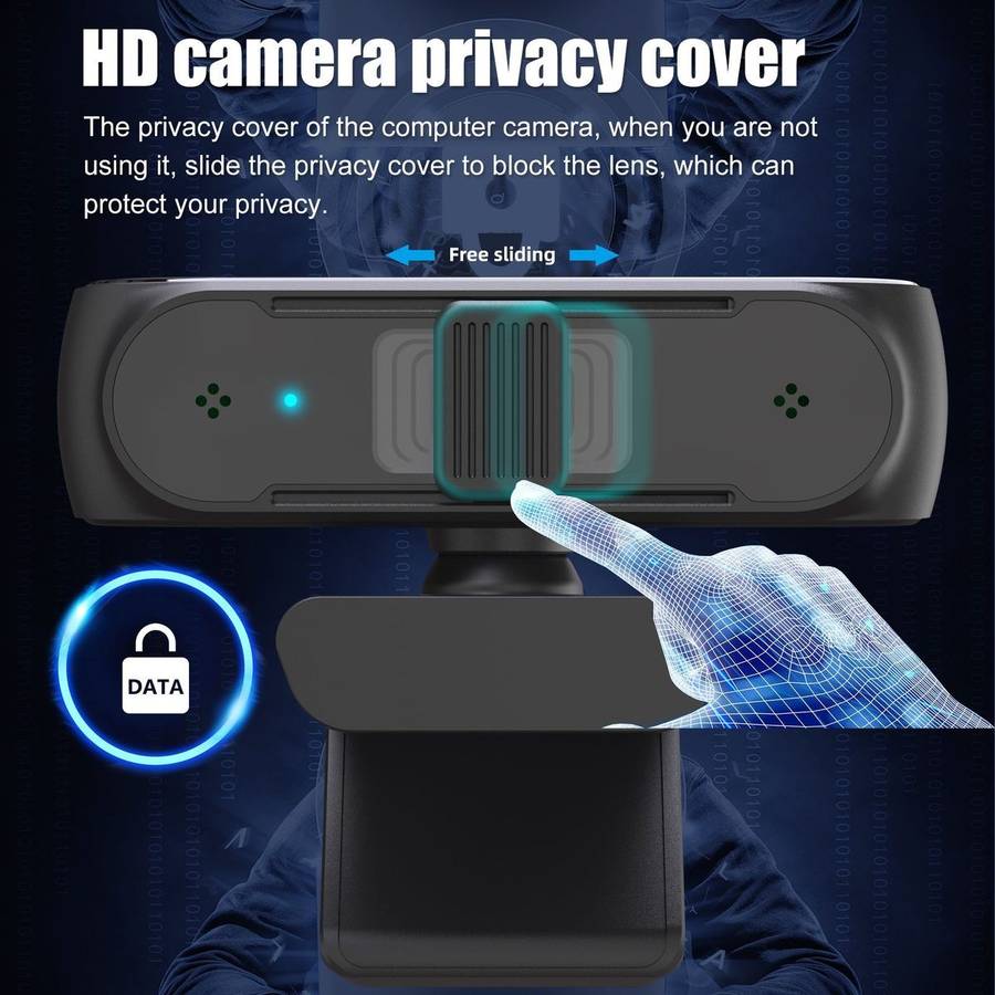 HA501 USB 5M 2.5K Rotate 360 Degrees Auto-focus Camera With Microphone