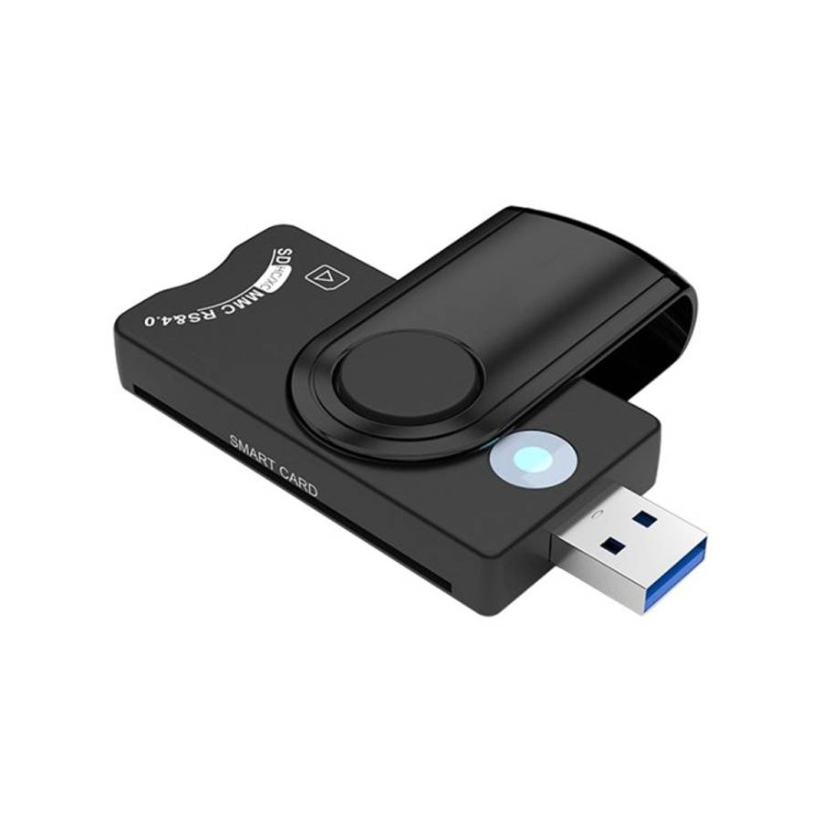 Rocketek CR310-B USB3.0 Multi-function IC Smart Card / SD / TF / SIM Card Reader