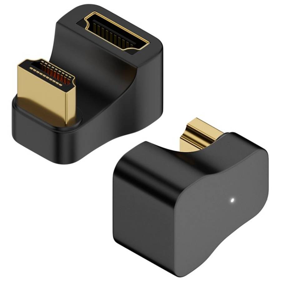 A8K-15 8K HDMI Male to HDMI Female U-bend Adapter