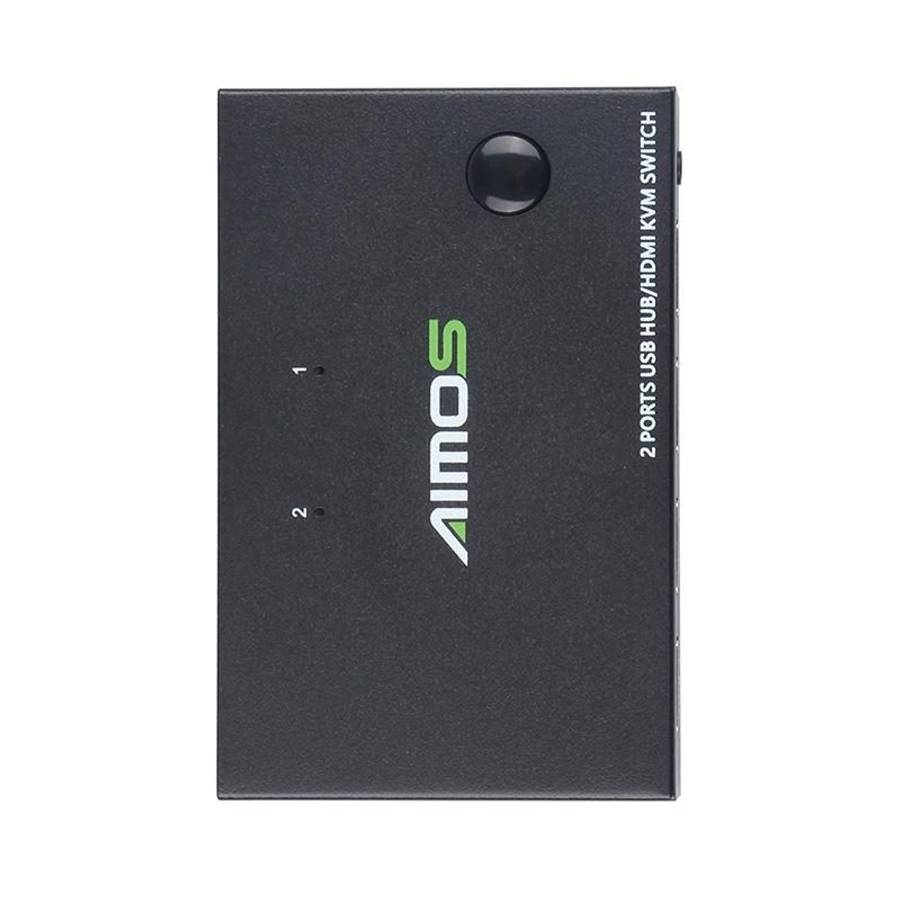 AIMOS AM-KVM201CC 2 Ports USB HUB HDMI KVM Switch without Extension Cable