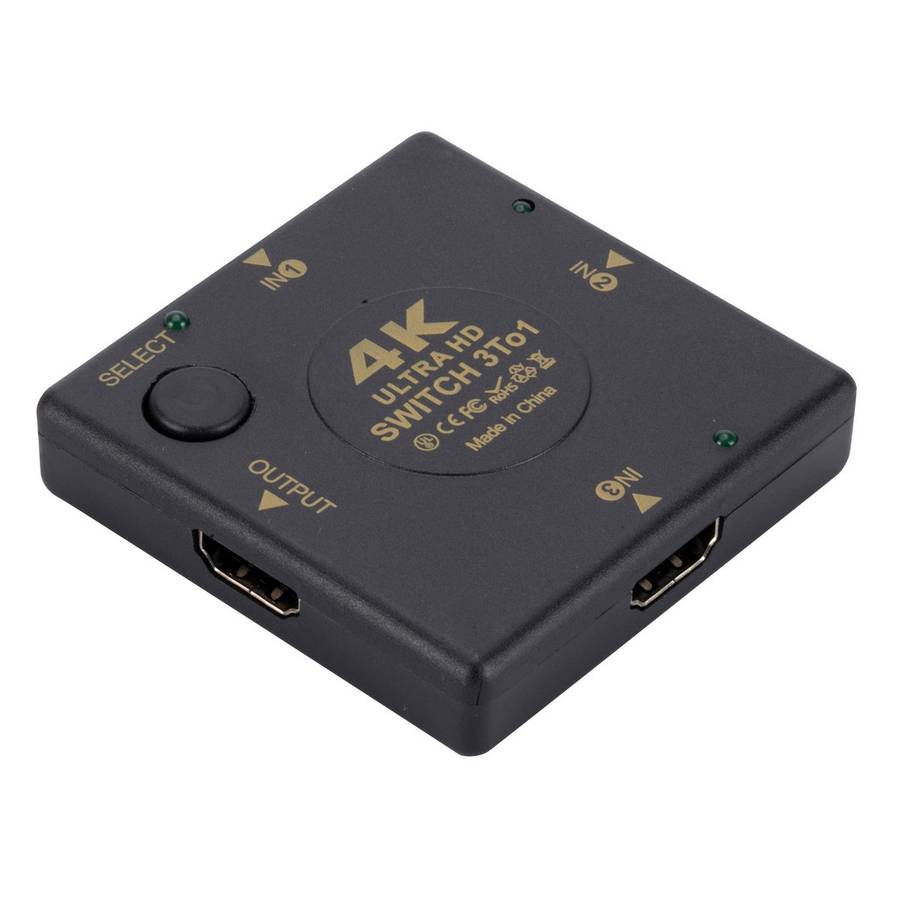 HDMI Switch 3 into 1 out 4Kx2K HD Video Switch