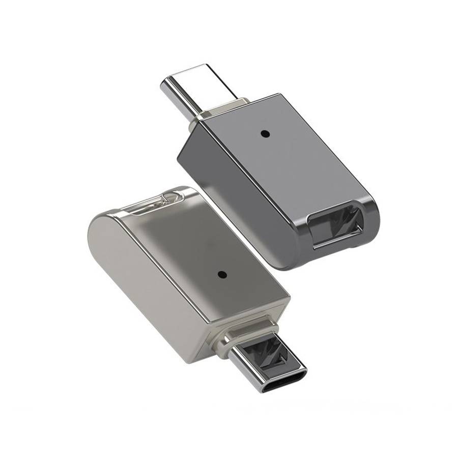 64GB USB-C / Type-C Zinc Alloy USB Flash Drive with Keychain