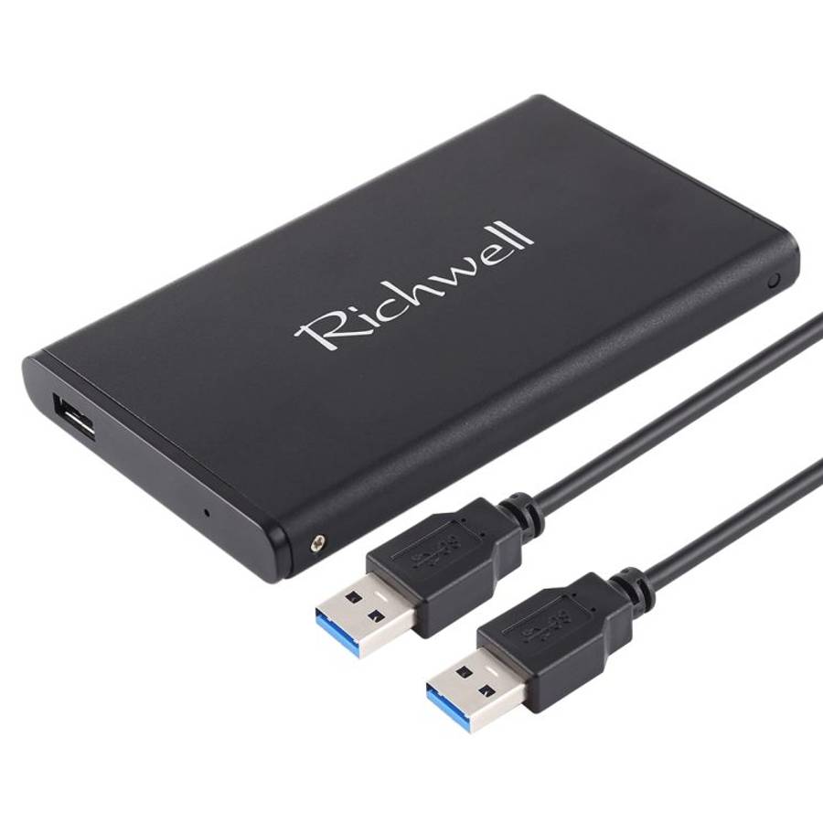 Richwell SATA R2-SATA-500GB 500GB 2.5 inch USB3.0 Super Speed Interface Mobile Hard Di ... (Black)