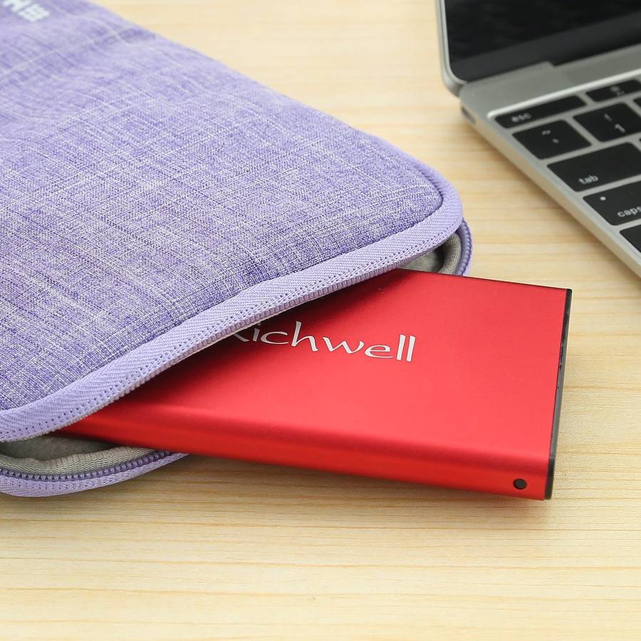 Richwell SATA R2-SATA-500GB 500GB 2.5 inch USB3.0 Super Speed Interface Mobile Hard Disk ... (Red)