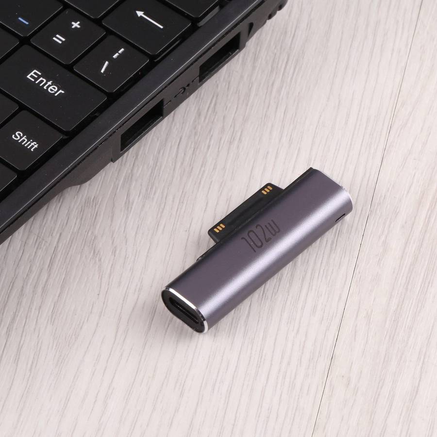 102W USB-C / Type-C Female Charging Adapter for Microsoft Surface Pro 3 / 4 / 5 / 6 / 7 / Surface