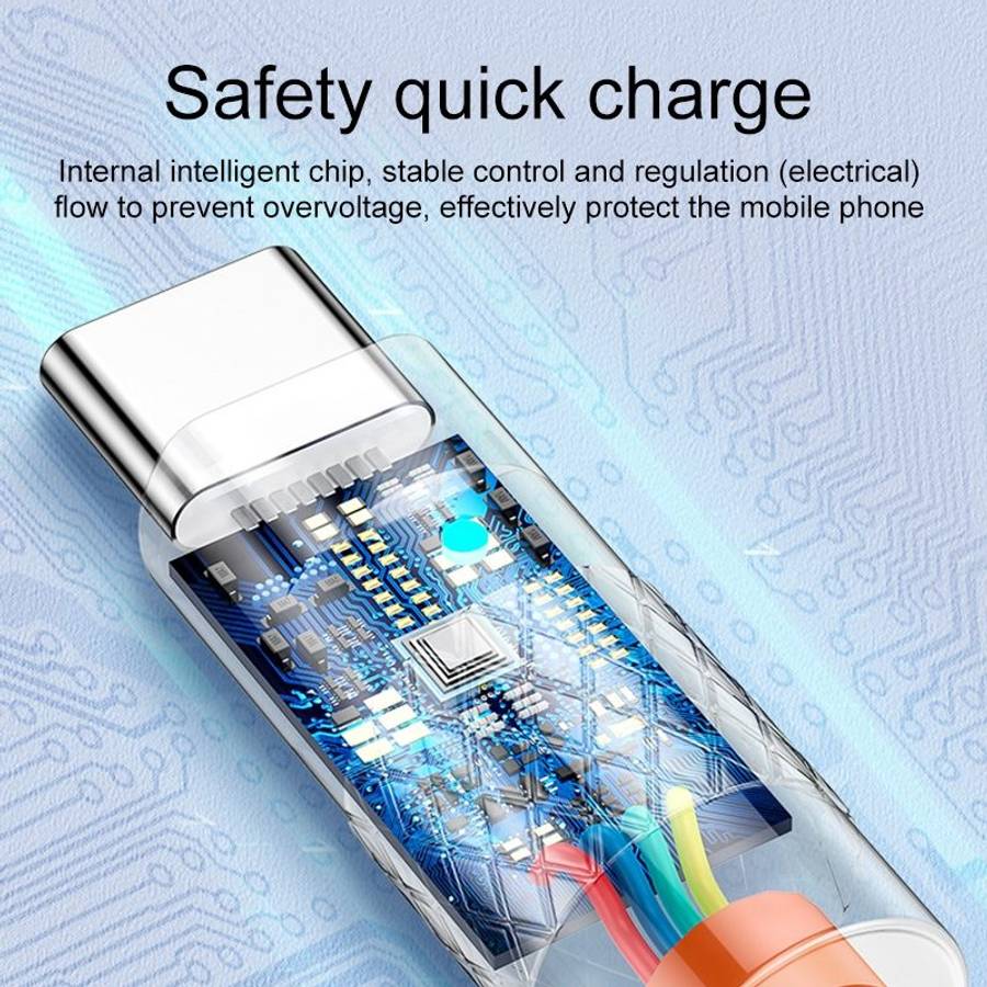 Mech Series 6A 120W USB to USB-C / Type-C Metal Plug Silicone Fast Charging Data Cabl ... (Orange)