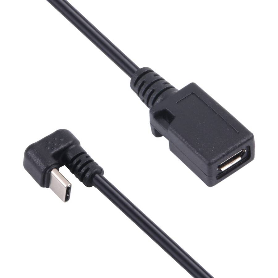 U-shaped USB-C / Type-C Male to Micro USB Female Extension Cable