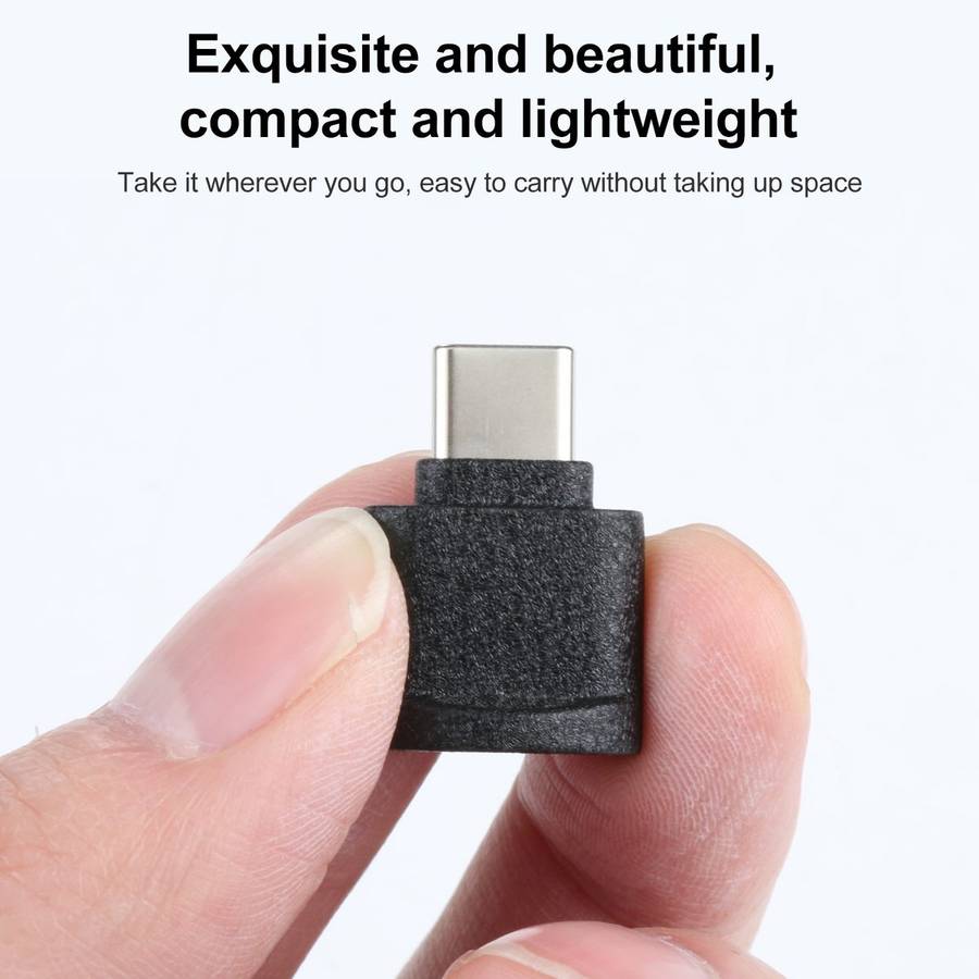 USB-C / Type-C to TF Card Adapter Mini TF Card Reader(Black)