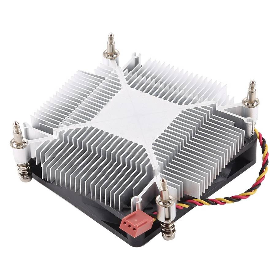 CoolAge 1155-1U DC 12V 2000PRM 30.5cfm Aluminum Heatsink Hydraulic Bearing Cooling Fan CPU Cooling