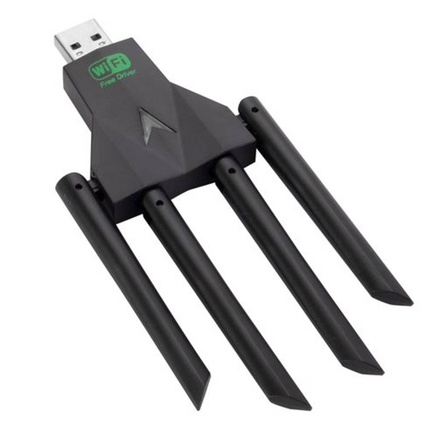 1300Mbps 5G Wireless Network Card Gigabit Dual Band Driver-free USB WiFi Receiver