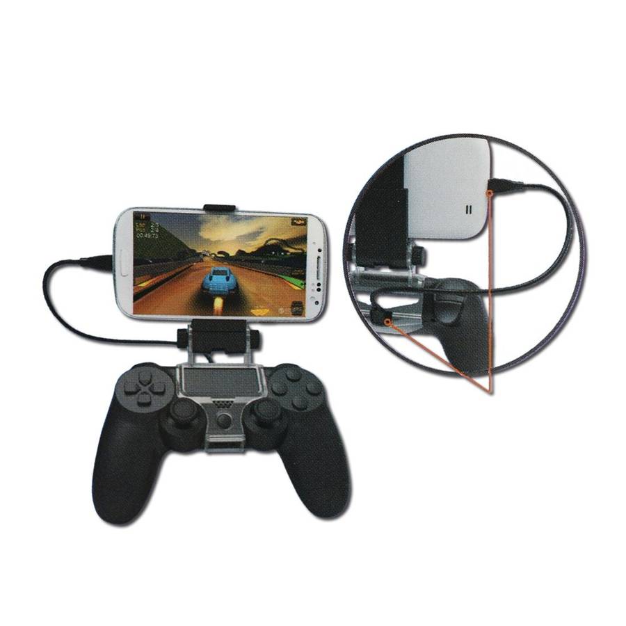 DOBE TP4-016 Smartphone OTG Clamp Holder for Sony PS4 Game Controller, Suitable for Up to 6 inch P