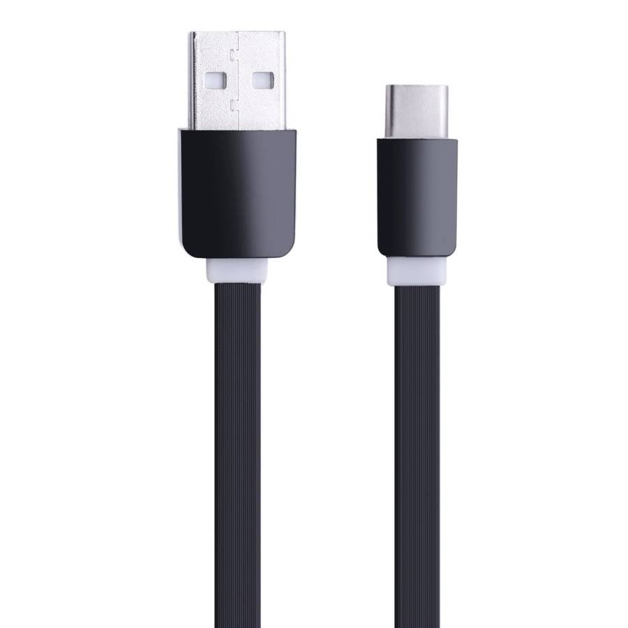 1m 2A 110 Copper Core Wires Retractable USB-C / Type-C to USB Data Sync Charging Cable(Black)