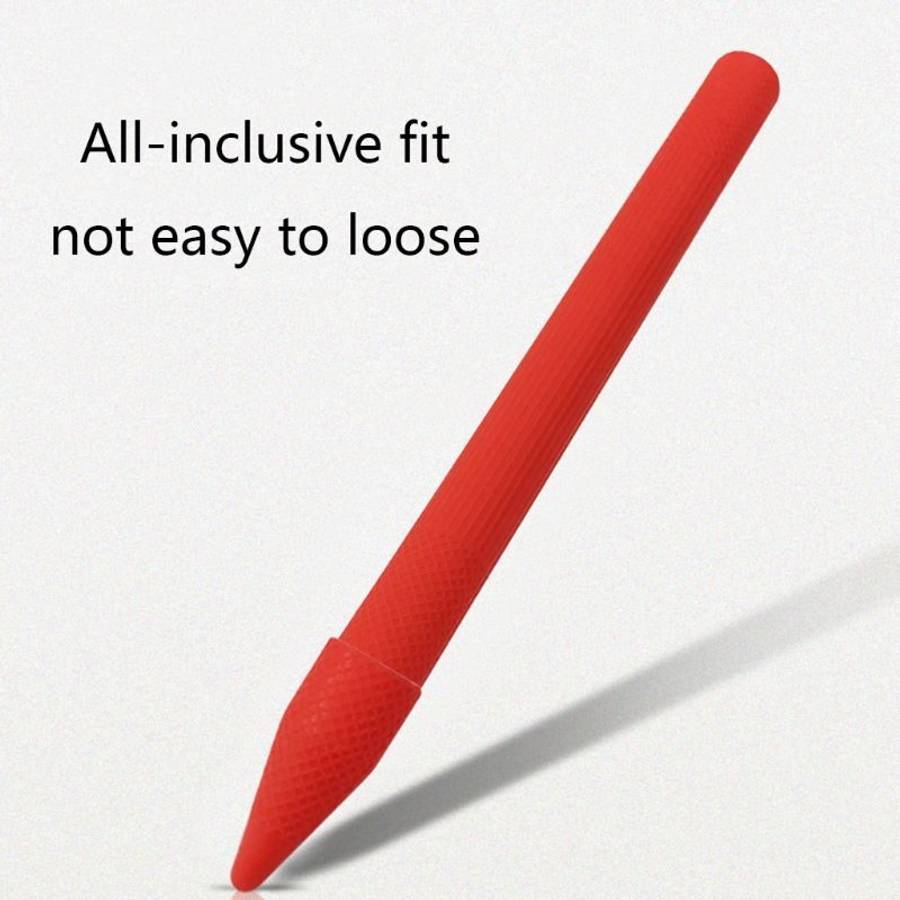 Stylus Pen Silica Gel Protective Case for Microsoft Surface Pro 5 / 6 (Red)