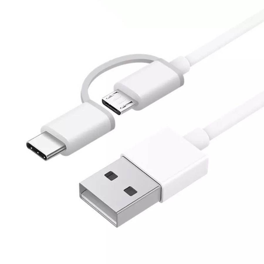 2.4A QC3.0 USB to Micro USB + USB-C / Type-C Fast Charging + Data Transmission TPE Data Cable, Cab
