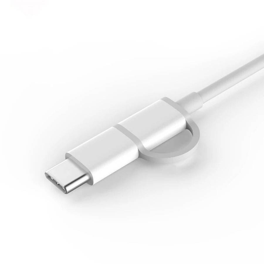 2.4A QC3.0 USB to Micro USB + USB-C / Type-C Fast Charging + Data Transmission TPE Data Cable, Cab