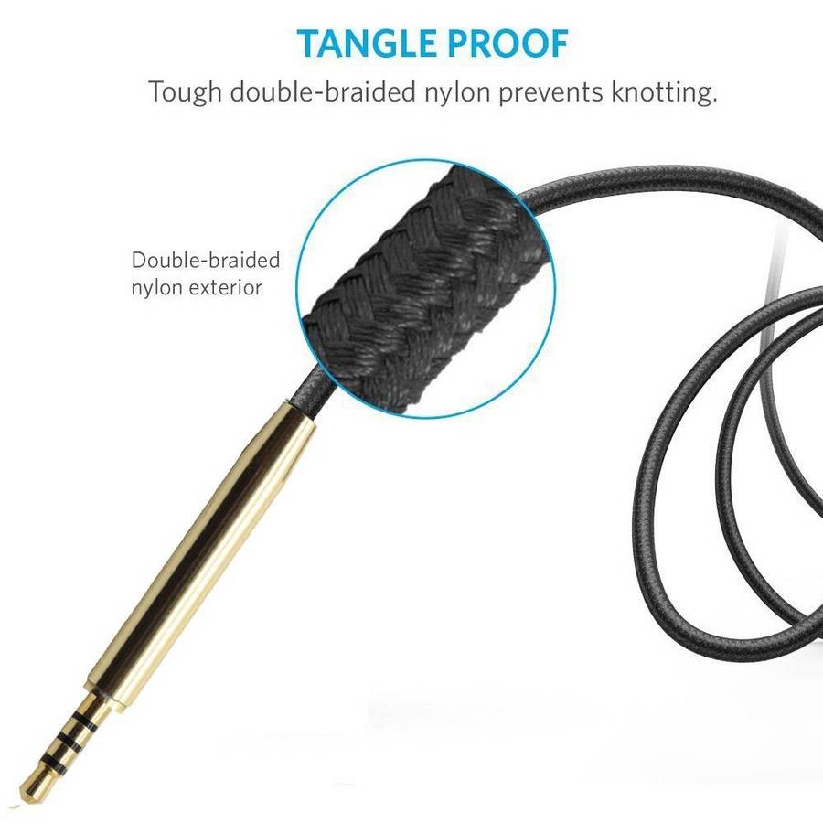 zs0110 For AKG Y40 & Creative Aurvana Live2 & Bose QC25 Standard Version 2.5mm to 3.5mm Earphone C