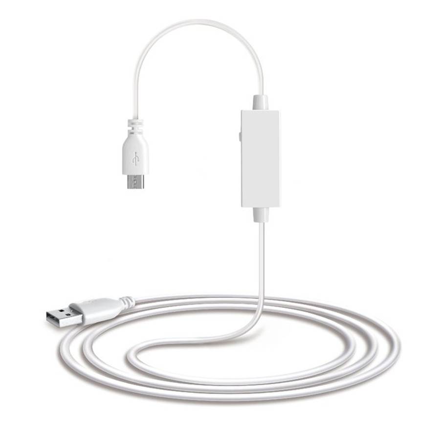 OTG-Y-03 USB 2.0 Male to Micro USB Male + USB Female OTG Charging Data Cable for Andro ... (White)
