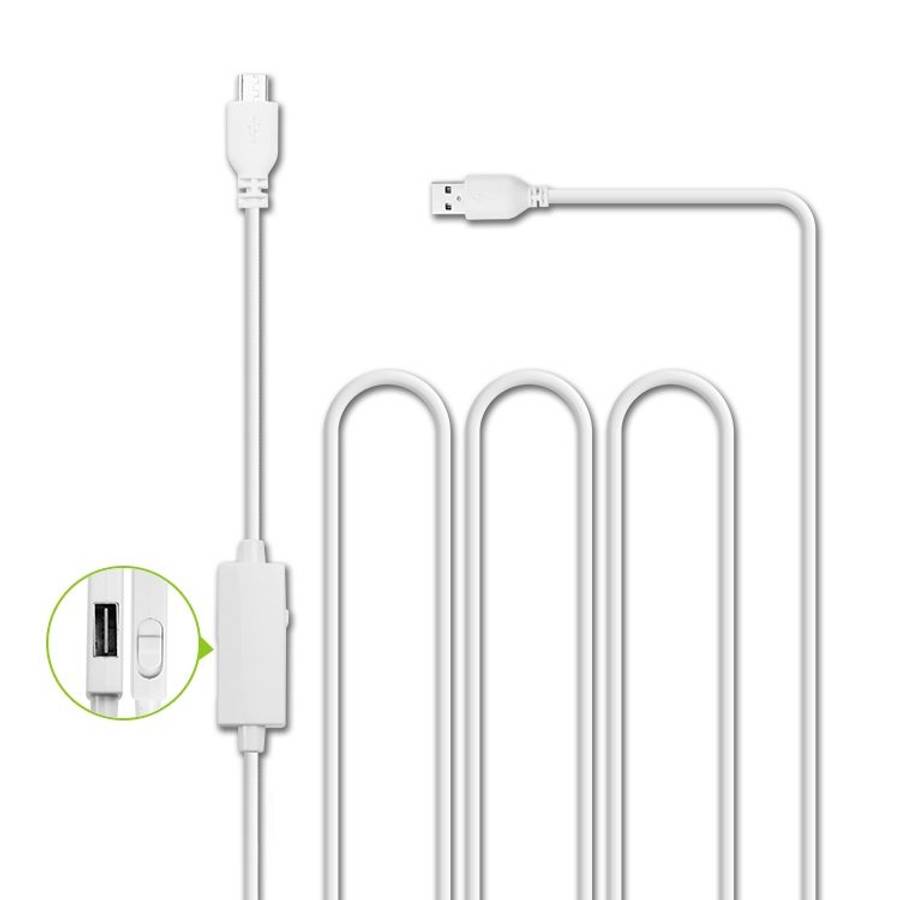 OTG-Y-03 USB 2.0 Male to Micro USB Male + USB Female OTG Charging Data Cable for Andro ... (White)