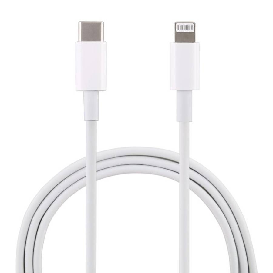 20W 9V/2A 1M USB-C / Type-C to 8 Pin PD Fast Charging Cable for iPhone, iPad, Cable Le ... (White)